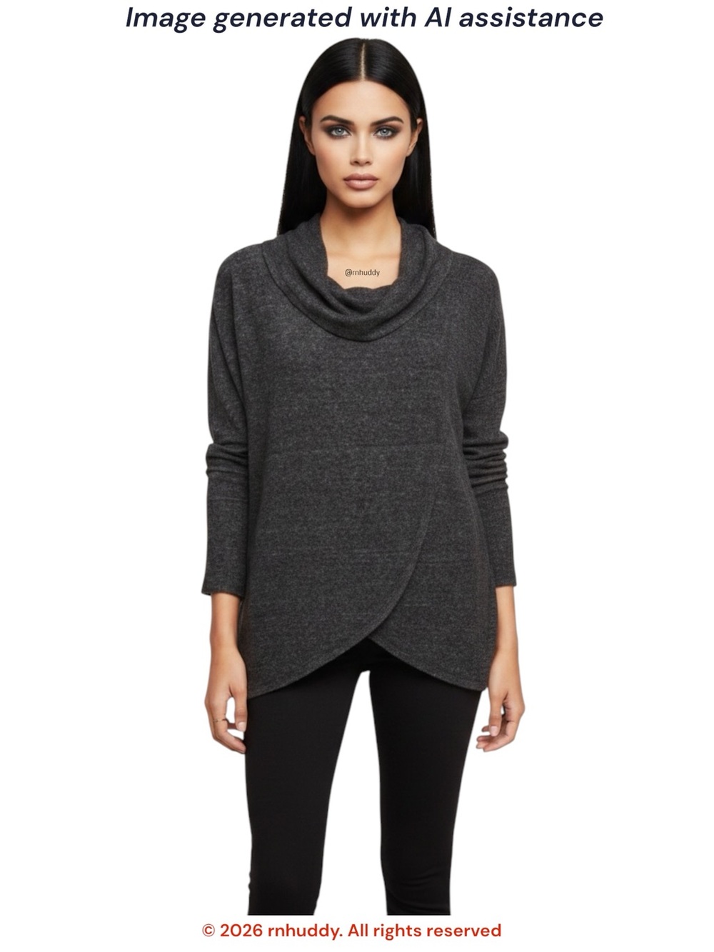 Anthropologie Saturday Sunday XS oversized cowl neck sweater